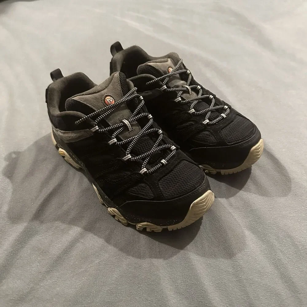 Merrell Moab 3 Hiking Shoes Mens 11 J036281W Athletic Suede Black Gray Vibram